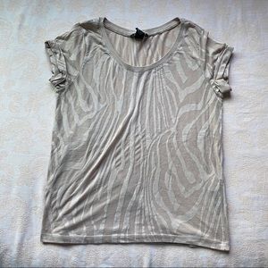 H&M Zebra Pattern Shirt